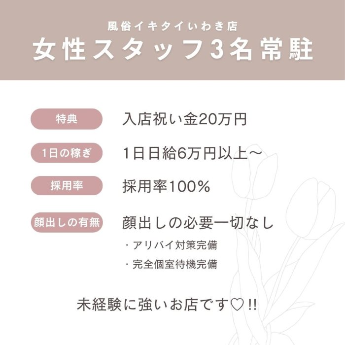 福島デリバリーヘルス 風俗イキタイの店長ブログ「【女性スタッフ常駐】安心出来る環境が揃ってます★」